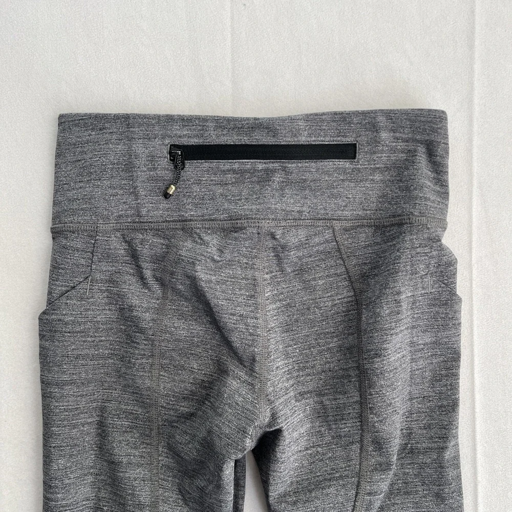 Lululemon Leggings Womens Size 2 Speed‎ Up Tight Crop Gray Activewear Gym Yoga - Picture 7 of 9
